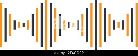 Sound Wave Illustration Vektor-Symbol-Design Stock Vektor