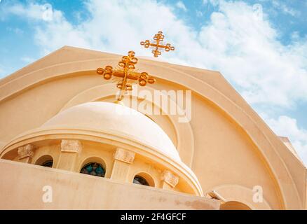 Koptisch-orthodoxe Kirche der Allerheiligen in Sharm el Sheikh, Sinai, Ägypten. Stockfoto