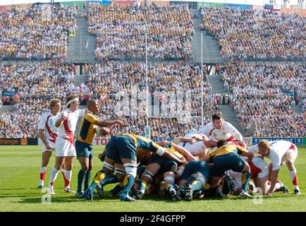 RUGBY-WELTMEISTERSCHAFT 2007 VIERTELFINALE ENGLAND V AUSTRALIEN IM STADE VELODROME MARSEILLE 6/10/2007. BILD DAVID ASHDOWN Stockfoto