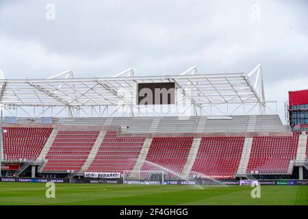 ALKMAAR, NIEDERLANDE - 21. MÄRZ: AFAS Stadion während des niederländischen Eredivsie-Spiels zwischen AZ und PSV im AFAS Stadion am 21. März 2021 in Alkmaar, Niederlande (Foto: Broer van den Boom/Orange Pictures) Stockfoto