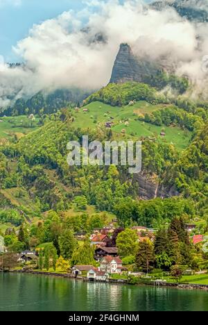 Vitznau am Vierwaldstättersee, Schweiz Stockfoto