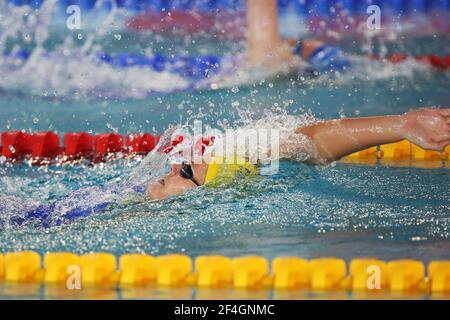 Pauline Mahieu von Canet 66 Natation, Serie 200 m Rücken Frauen während der FFN Golden Tour Camille Muffat 2021, Schwimmen olympischen und europäischen Auswahlen am 21. März 2021 im Cercle des Nageurs de Marseille in Marseille, Frankreich - Foto Laurent Lairys / DPPI Stockfoto