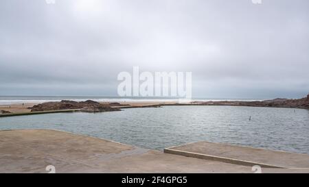 Das Sea Pool in Bude, Cornwall, England. Stockfoto