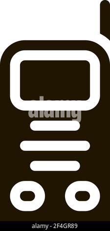 Babyphone Symbol Vektor Glyphe Illustration Stock Vektor