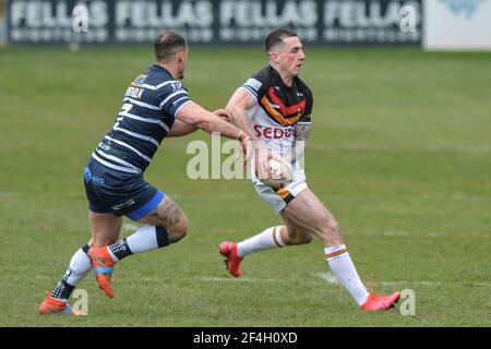 Featherstone, England - 21st. März 2021 - Brandon Pickersgill von Bradford Bulls in Aktion während der Rugby League Betfred Challenge Cup Runde 1 Spiel zwischen Featherstone Rovers gegen Bradford Bulls im Millenium Stadium, FeatherstoneUK Dean Williams/Alamy Live News Stockfoto