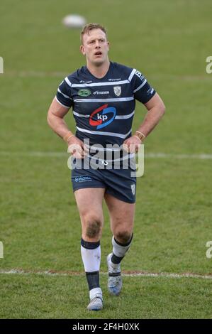 Featherstone, England - 21st. März 2021 - Craig Kopczak von Featherstone Rovers während der Rugby League Betfred Challenge Cup Runde 1 Spiel zwischen Featherstone Rovers gegen Bradford Bulls im Millenium Stadium, FeatherstoneUK Dean Williams/Alamy Live News Stockfoto