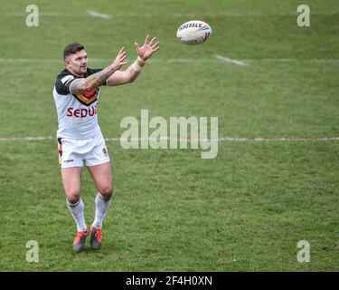 Featherstone, England - 21st. März 2021 - Danny Brough von Bradford Bulls in Aktion während der Rugby League Betfred Challenge Cup Runde 1 zwischen Featherstone Rovers und Bradford Bulls im Millenium Stadium, FeatherstoneUK Dean Williams/Alamy Live News Stockfoto
