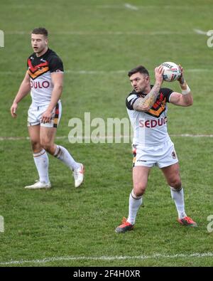 Featherstone, England - 21st. März 2021 - Danny Brough von Bradford Bulls in Aktion während der Rugby League Betfred Challenge Cup Runde 1 zwischen Featherstone Rovers und Bradford Bulls im Millenium Stadium, FeatherstoneUK Dean Williams/Alamy Live News Stockfoto