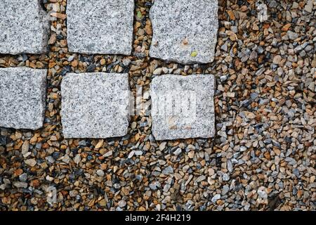 Mini Rock Hintergrund in japanischen Garten Stockfoto