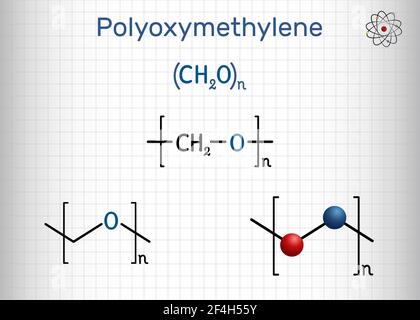 Polyoxymethylen Pom Acetal Polyformaldehyde Kunststoff Polymer