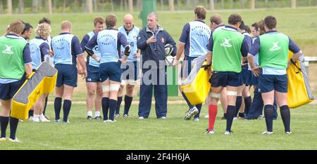 DEAN RYAN TRAINER DES GLOUCESTER RUGBY CLUB. BILD DAVID ASHDOWN Stockfoto