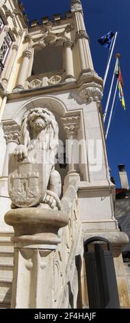 Gebäude der Câmara Municipal de Sintra, eine schöne Stadt in Portugal Stockfoto