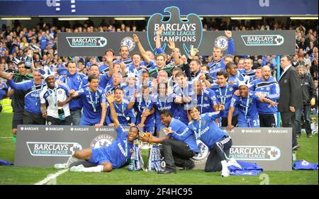 PREMIERSHIP FUSSBALL. CHELSEA V WIGAN. CHELSEA GEWINNT DIE MEISTERSCHAFT. 8/5/2010. BILD DAVID ASHDOWN Stockfoto