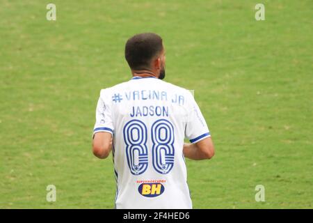 Belo Horizonte, Brasilien. März 2021, 21st. Jadson während América x Cruzeiro, Spiel gültig für die Mineiro Meisterschaft, in der Independência Arena, in Belo Horizonte, MG. Quelle: Doug Patrício/FotoArena/Alamy Live News Stockfoto