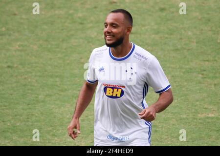 Belo Horizonte, Brasilien. März 2021, 21st. Felipe während América x Cruzeiro, Spiel gültig für die Mineiro Meisterschaft, in der Independência Arena, in Belo Horizonte, MG. Quelle: Doug Patrício/FotoArena/Alamy Live News Stockfoto