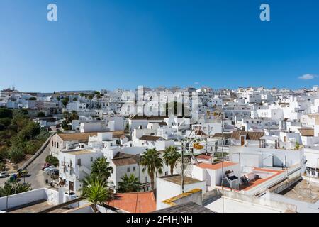 Vejer de la Frontera, eine der weißen Städte Andalusiens. Provinz Cadiz, Spanien Stockfoto