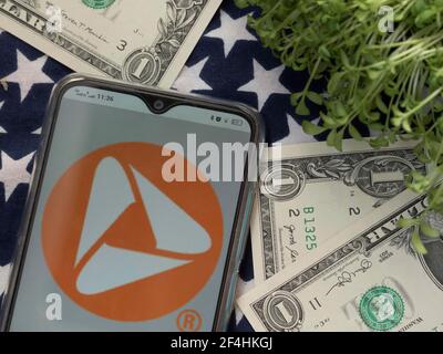 Ukraine. März 2021, 20th. In dieser Abbildung ist ein PNC Financial Services-Logo auf dem Smartphone zu sehen. Kredit: Valera Golovniov/SOPA Images/ZUMA Wire/Alamy Live Nachrichten Stockfoto