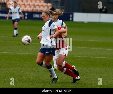 Barnett, Großbritannien. März 2021, 21st. EDGWARE, ENGLAND - MÄRZ 21: Rianna Dean of Tottenham Hotspur Women during FA Women's Spur League betweenTottenham Hotspur and Bristol City at the Hive Stadium, Edgware, UK on 21st March 2021 Credit: Action Foto Sport/Alamy Live News Stockfoto