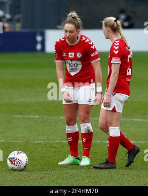 Barnett, Großbritannien. März 2021, 21st. EDGWARE, ENGLAND - MÄRZ 21: Aimee Palmer von Bristol City Women während der FA Women's Spur League zwischen Tottenham Hotspur und Bristol City im Hive Stadium, Edgware, UK am 21st. März 2021 Credit: Action Foto Sport/Alamy Live News Stockfoto