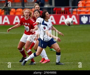 Barnett, Großbritannien. März 2021, 21st. EDGWARE, ENGLAND - MÄRZ 21: Angela Addison von Tottenham Hotspur Women während der FA Women's Spur League zwischen Tottenham Hotspur und Bristol City im Hive Stadium, Edgware, UK am 21st. März 2021 Credit: Action Foto Sport/Alamy Live News Stockfoto