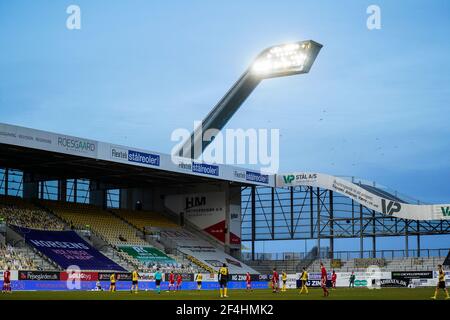 Horsens, Dänemark. März 2021, 21st. Casa Arena gesehen während der Superliga-Spiel 3F zwischen AC Horsens und Lyngby Boldklub in Horsens. (Foto Kredit: Gonzales Foto/Alamy Live News Stockfoto