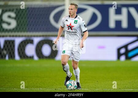 GENT, BELGIEN - MÄRZ 21: Alexander Corryn von Cercle Brugge während des Jupiler Pro League Spiels zwischen KAA Gent und Cercle Brugge in der Ghelamco Arena o Stockfoto