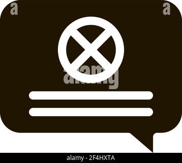 Kreuzmarkierungsrahmen Symbol Vektor Glyphe Illustration Stock Vektor