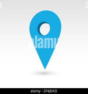 Kartenzeiger - 3D Vektorobjekt Stock Vektor