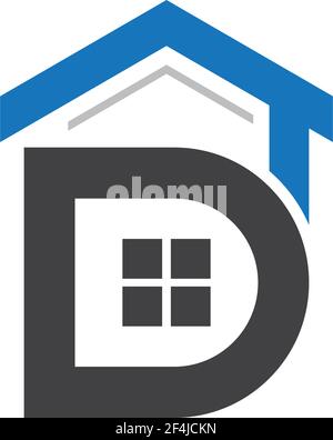Immobilien-Logo Vektor-Symbol Illustratrion Stock Vektor