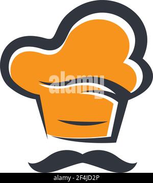Chef Logo Vektor Symbol Illustration Design Stock Vektor