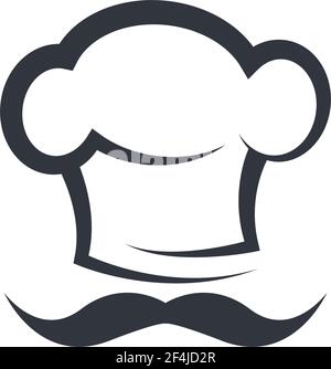Chef Logo Vektor Symbol Illustration Design Stock Vektor
