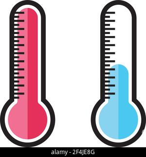 Thermometer Vektor Symbol Illustration Design Stock Vektor