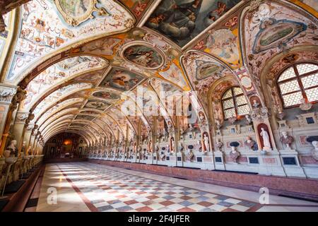 Die Residenz im Zentrum Münchens ist das ehemalige Königspalast der Wittelsbacher Monarchen von Bayern. Die Residenz ist das größte Stadtpalais Deutschlands. Stockfoto