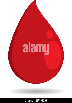 Blut Logo Vektor Symbol Illustration Design Stock Vektor