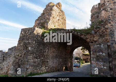 Burg von Alanya. Mittelmeerküste der Türkei. Stockfoto