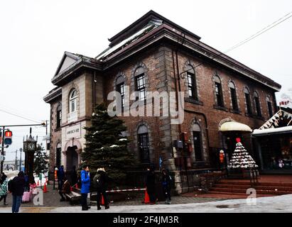 Otaru Steam Clock and music box Museum, Hokkaido, Japan. Stockfoto