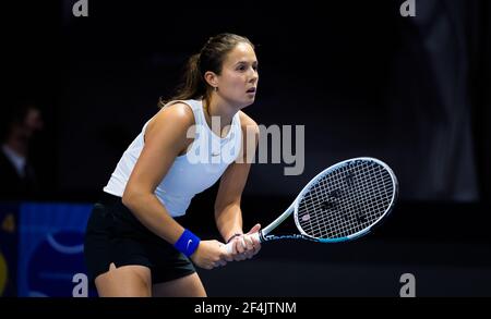 Daria Kasatkina von Russland während des Finales der 2021 St. Petersburg Ladies Trophy, WTA 500 Tennisturnier am 21. März 2021 in der Sibur Arena in St. Petersburg, Russland - Foto Rob Prange / Spanien DPPI / DPPI / LiveMedia Stockfoto