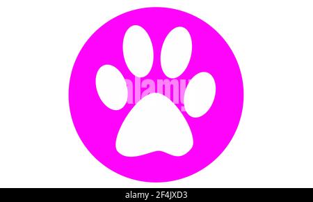 Paw Emoji Hintergrund Stockfoto
