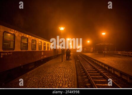 Geographie / Reisen, Deutschland, Sachsen-Anhalt, 'drei Annen Hohne', Harzer Schmalspurbahn auf, Additional-Rights-Clearance-Info-not-available Stockfoto