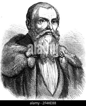 Lucas Cranach der Ältere, 4. Oktober 1472 - 16. Oktober 1553, war einer der bedeutendsten deutschen Maler, Grafiker und Buchdrucker der Renaissance / Lucas Cranach der Ältere, 4. Oktober 1472 - 16. Oktober 1553, war einer der bedeutendsten deutschen Maler, Grafiker und Buchdrucker der Renaissance, Historisch, historisch, digital verbesserte Reproduktion eines Originals aus dem 19th. Jahrhundert / digitale Reproduktion einer Originalvorlage aus dem 19. Jahrhundert Stockfoto