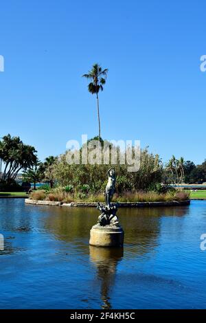 Sydney, NSW, Australien - 31. Oktober 2017: Skulptur Venus Fountain im öffentlichen Royal Botanic Garden Stockfoto