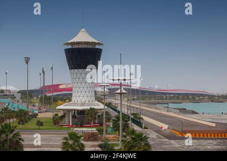 Vereinigte Arabische Emirate, Abu Dhabi, Yas Island, Yas Marina Stockfoto