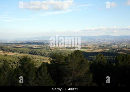 SPANIEN - Alt Penedés (Bezirk) - Katalonien - Barcelona. Font Rubí; mirador del Penedés Stockfoto