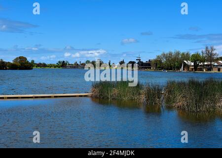 Australien, Albert Park Lake in Melbourne Stockfoto