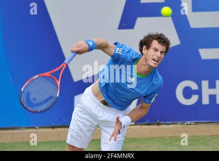 Finale Andy Murray schlägt Jo-Wilfried Tsonga . 13/6/2011. BILD DAVID ASHDOWN Stockfoto