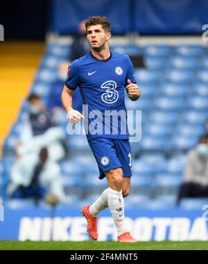 Stamford Bridge, London, 21 Mär 2021 Chelsea's Christian Pulisic während ihres FA Cup-Spiels gegen Sheffield United Bildquelle : © Mark Pain / Alamy Live News Stockfoto