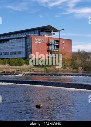 Ayrshire College, Ayr Campus, Riverside Building, Dam Park, Ayr, Schottland, Großbritannien Stockfoto
