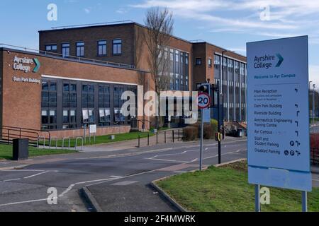 Ayrshire College, Ayr Campus, Dam Park, Ayr, Ayrshire, Schottland, Großbritannien Stockfoto