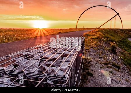 HERTEN, DEUTSCHLAND - 01. Aug 2020: Das ist auf der Halde Hoheward in Herten, Deutschland. Stockfoto