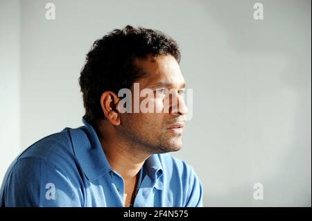 Indischer Kricketspieler Sachin Tendulkar 12/6/09 BILD DAVID ASHDOWN Stockfoto